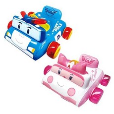 로보카 폴리 스피드 폴리 엠버 쿠션 보행기 튜브 유아 물놀이 용품 2종, 블루/폴리, 1개