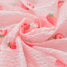 도미아 상큼한 시어서커 여름 홑이불 국내생산 공장 직배송, 딸기