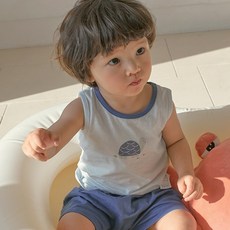 아가방 여름 이월 실내복 아기 유아 얇은 민소 민소매나시 메쉬 매쉬 실내복 돌 몰 톨토스