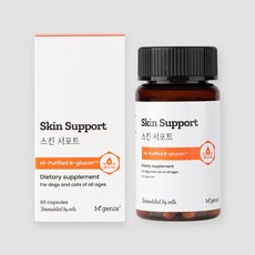 엠제닉스 스킨 서포트 25g 강아지 고양이 피부영양제(유통기한 26.07.01), 피부/피모, 1개