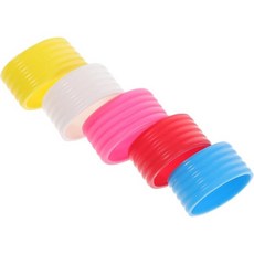 스쿼시그립 라켓그립 핸들 테니스 배드민턴 스쿼시 랜덤 색상을 위한 5pcs 라켓 오버그립 땀 흡수 실리콘 링 얇은 그립