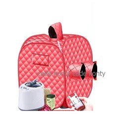 cade konty가정용 사우나 1인 습식 이동식 소형 찜질방cade konty배터리가 없습니다, 레드텐트(족욕) + 찜질기