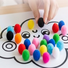 용용스토어 DIY 미술 솜방울 20MM 구름솜방울솜, 검정