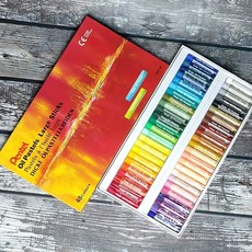 라지스틱 오일 파스텔 48색 크레용 채색 판화 연필 화가 물감 아트 북 스케치 도화지, 본상품