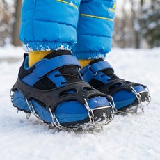 리틀히어로 어린이 아이젠 빙판길 눈썰매, 블랙