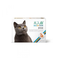 Moreson 木入森 貓咪排毛粉 30包/盒裝 貓草/起司/鮮蝦風味, 1個, 鮮蝦排毛粉 30包