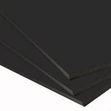 8절 5T 원단 칼라 보드롱 우드락 BO 29x44cm 흑색