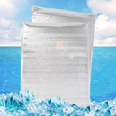 은박보냉봉투 간편 접착식 은박 보냉봉투 50p세트 보냉팩 30x40cm 은박보온봉투, 100ml, 단품