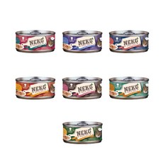 NEKO 無穀貓湯罐 80g x24入 副食罐 多口味 (鮪魚/牛肉/羊肉/吻仔魚/鵪鶉蛋/雞肉鮭魚/蝦肉), 24個
