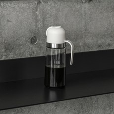 日行調味瓶 玻璃油壺 油壺 裝油瓶 mooin 自動開油 自動開罐 油瓶 liv, 1個, 米色