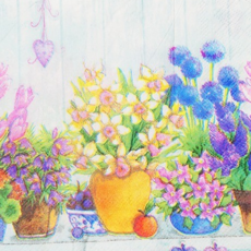 루체트리 CS 006 냅킨 플라워 화단 데쿠파주 공예