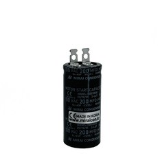110V 110VAC 200uF AC 콘덴서 전동기 모터 기동 스타팅 커패시터 캐패시터, 1개