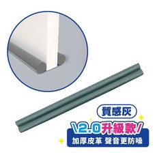 門縫隔音條 防風防蟲防塵條 門底密封條 降噪靜音條, 1個, 2.0升級款 - 質感灰