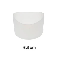 JCD 6.5cm 실리콘 컵베이스 보호 커버 고무 바닥 슬리브 절연 미끄럼 방지 물병 액세서리, 01 Clear, 1개