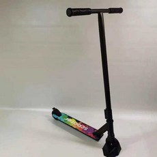 기술용 묘기용 스턴트스쿠터 묘기 after 2륜 플레이션 스트리트 블랙 A7, D20 업그레이드 버전 93CM 하이블랙 T핸들, 1개
