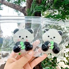 亮燈貓爪捏捏樂 解壓玩具 超軟泥感食玩 減壓玩具, 國寶小熊貓【pvc袋】, 1個