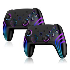 Switch 2 Switch2 800mAh TURBO RGB HD 컨트롤러 세트 블랙 대용량 7시간 연속 사용