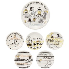 스누피 메인접시1개+미니접시4개세트_메시지