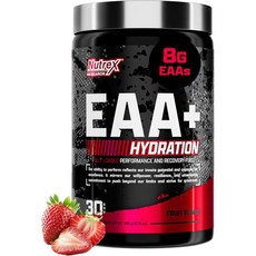 누트렉스 리서치 Nutrex Research EAA Hydration | EAAs + BCAA Powder | Muscle Recovery Strength Muscle Bu, Fruit Punch, 1개, 390g