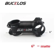 Toseek 탄소 섬유 Mtb 줄기 6/10/17/25/35 학위 자전거 초경량 60/70/80/90/100mm 전원 알루미늄, 6 Degree-60mm