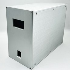 266全鋁合金電源機箱 美標插座外殼 隔離牛 多用途鋁機箱 全白色, 1個, 全白色、前後開孔、不含配件