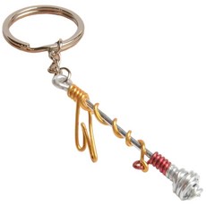 Bat for Wire Lover Art studio 鋁線樂器 指揮棒 鑰匙圈 音樂配件 獨特禮品, 銀色，紅色，金色