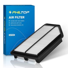 PHILTOP 엔진 에어 필터 CA11042 혼다 오딧세이 2011-2017 V6 3.5L 리지드 패널 교체품 171294