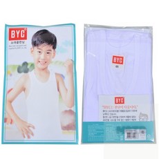 (BYC)데일리 백색무지 국내생산 남아동 골런닝