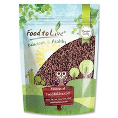 카카오 닙스 2파운드 - 생 무가당 코셔 비건 케토 Food to Live Cacao Nibs 2 Pounds - Raw Unsweetened Kosher Vega, 1개