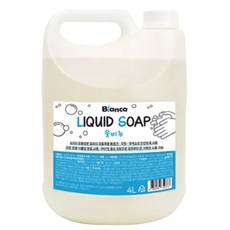 비앙카 촉촉한보습 핸드워시 물비누 리필 손세정제 대용량 4L, 1개