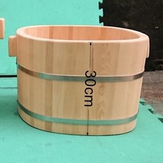 《檜木的店》台灣檜木泡腳桶 / 實木泡腳桶 / 未上漆 / 原木泡腳桶, 1個, 30公分高,無, Natural Wood