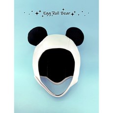 잠수모 캐릭터 귀여운 동물 보온 헤드기어 스노클링 수영 스쿠버다이빙 서핑 스포츠 페이스키니 여성용, 판다