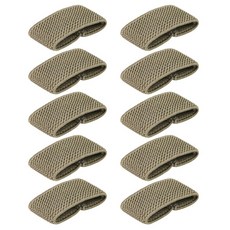 10Pcs 탄성벨트 루프홀더 키퍼 전술 벨트홀더 리테이너 밴드, 군대 녹색