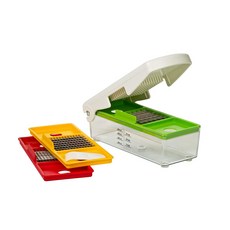 프렙워크 프로그레시브 프루트 앤 베지터블 초퍼 멀티채칼 3종 세트, Red, Yellow, Green, 1개