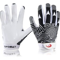 그립 장갑 미식축구 트레이닝 최고의 게임 경험을 위한 슈퍼 스틱 기능을 갖춘 청소년 축구 키즈 실리콘 리시버, Rocket Black, Youth M/L(6in-6.5in), 1개