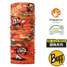 【西班牙 BUFF】跳跳米奇》兒童 女 抗菌透氣排汗 頭巾 防曬 圍脖 面罩 口罩 頸圍 自行車 頭巾帽 115440, 1個