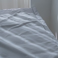 호텔식 무봉제 침대패드, 그레이