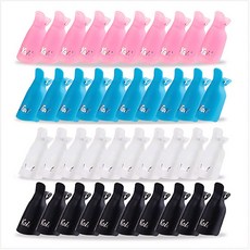 젤네일제거 쏙오프클립, 10개, 반투명, 반투명