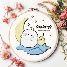 Elaris 몰랑이 펀치 펠트 문나이트 양모펠트재료