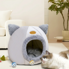 이지바이 고양이 숨숨집 고양이 쿠션, 1개, 혼합색상