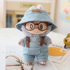라부부 인형옷 꾸미기 세트 / 안경 포함, 블루 버킷 햇, 1개