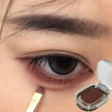 레드 브라운 모노크롬 아이라이너 아이 섀도우 파우더 팔레트 실키 매트 초콜릿 라잉 실크 웜 아이라이너 방수 Aegyo-sal 메이크업, [01] 옵션1