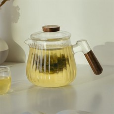끈이스토어 차거름망 주전자 500ml 미니주전자 차주전자, 8007 호가 내열유리 티포트 500ml