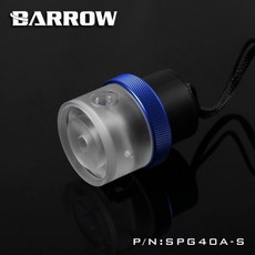 Barrow 壓克力水冷系統專用水泵 PWM調速18W SPG40A-S, POM壽命較長+黑環, 1個