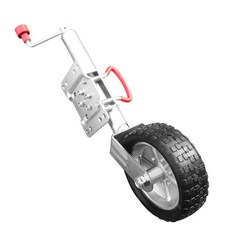 트레일러 보조 고무 바퀴 카라반 잭 나이트 휠, 1개, 8인치