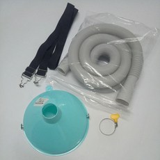 【 199出貨】电热水器清洗排污漏斗 排污软管 热水器清洗工具 防喷溅漏斗, 1個, 漏斗+1米排水管