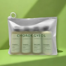 초록결 석회수 샴푸 트리트먼트 바디워시 석회제거 트래블키트, 1세트