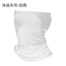 【無品牌】-夏季防曬冰絲頭巾騎行面罩半臉冰絲掛耳方巾釣魚頭套圍脖, 1個, 均碼