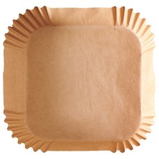 【ECOCO】意可可氣炸鍋油紙 方形50入 氣炸鍋專用紙 烘焙紙 碗狀油紙 隔油紙 烤盤紙 烘焙烤紙 硅油紙盤 廚房用品, 1個