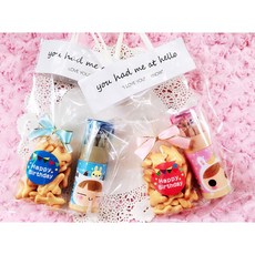 生日分享餅乾點心分享包 節慶派對小禮, 1個, 一: 飛機餅乾袋 +12色筆